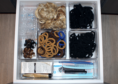 hair accessories drawer storage and organization