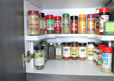 Spice Storage in cabinet