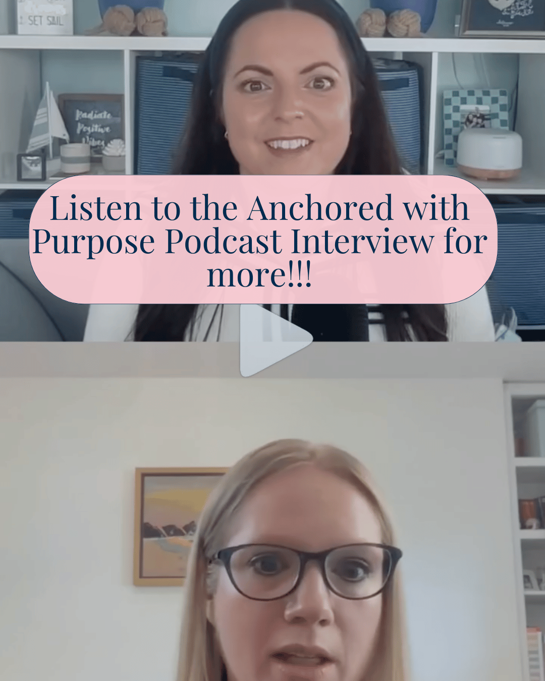 Melissa and Melinda on a podcast interview